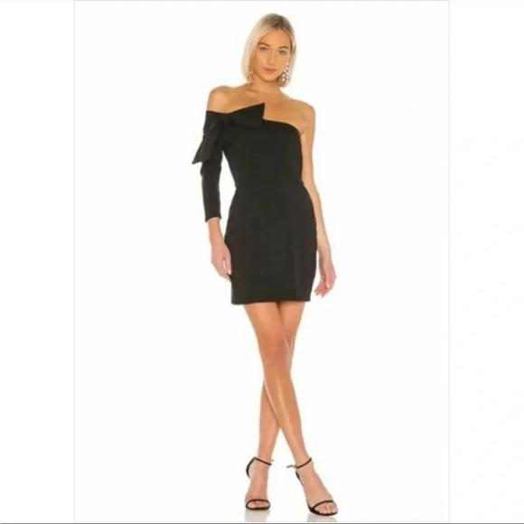 KATIE MAY Chances Are Off The Shoulder Bodycon Mini Dress Small B6 - Picture 4 of 13